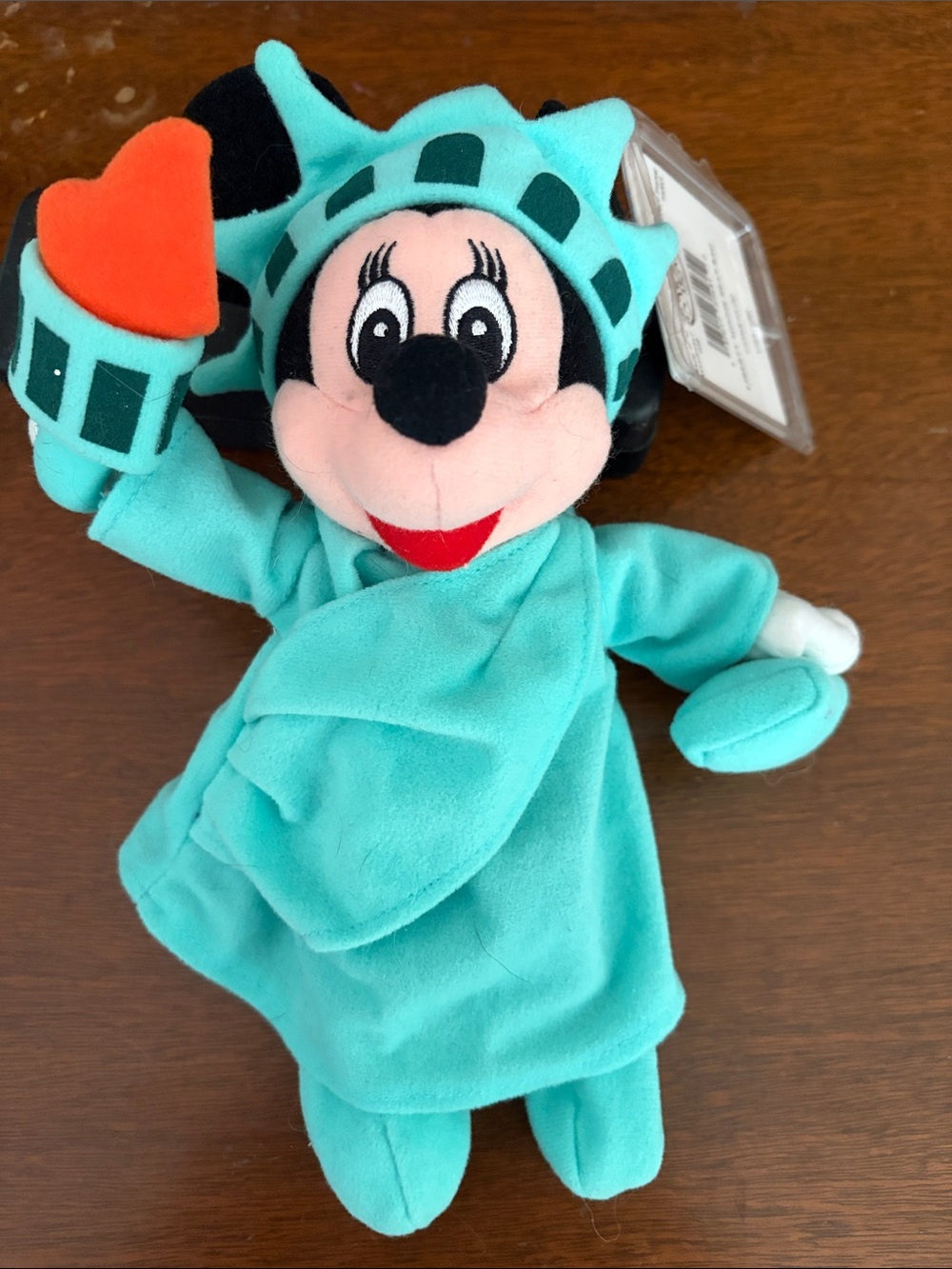 NWT 90's Minnie Mouse as the Statute of Liberty beanie